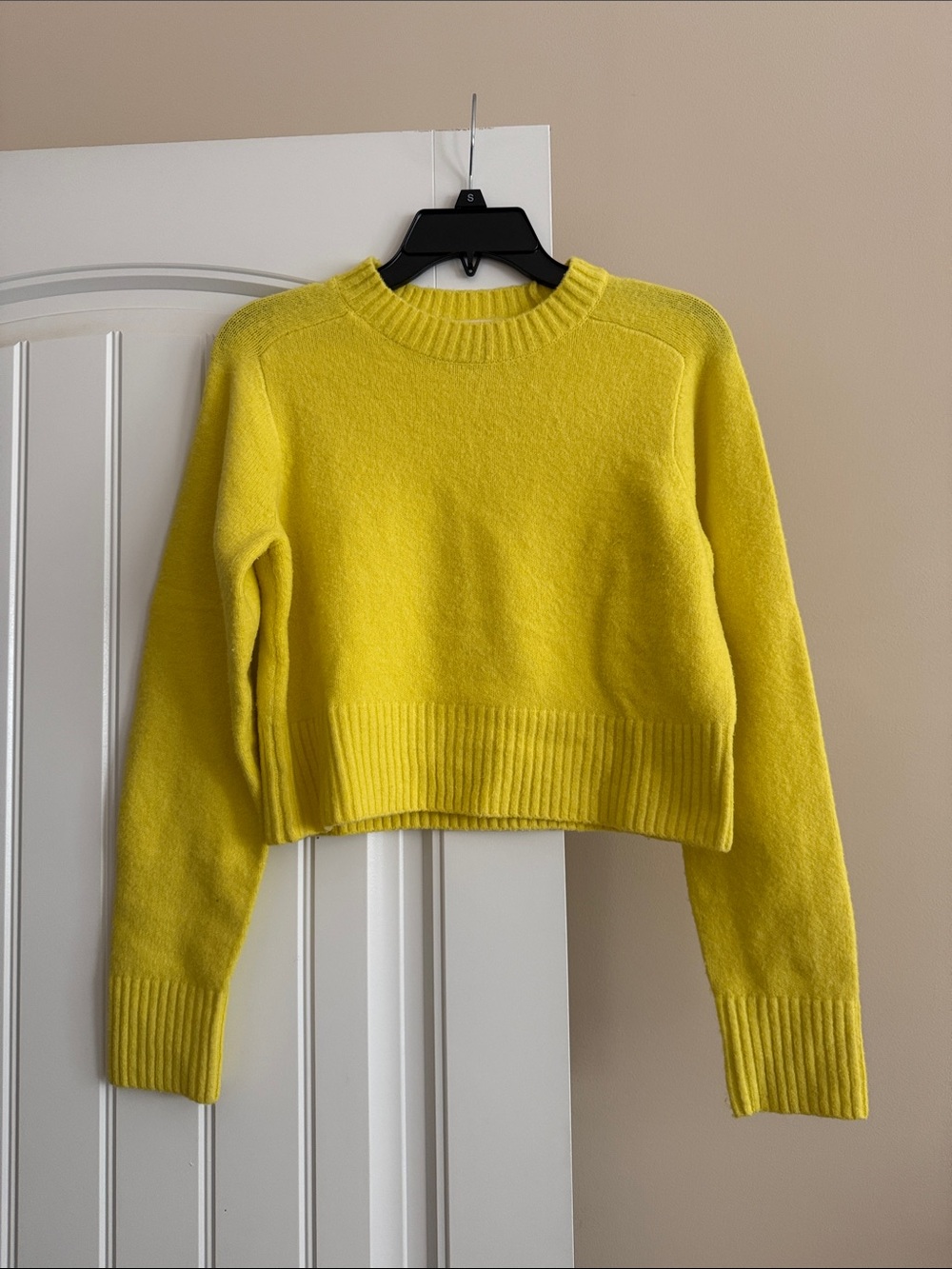 Anthropologie Sunny Yellow Crewneck Sweater